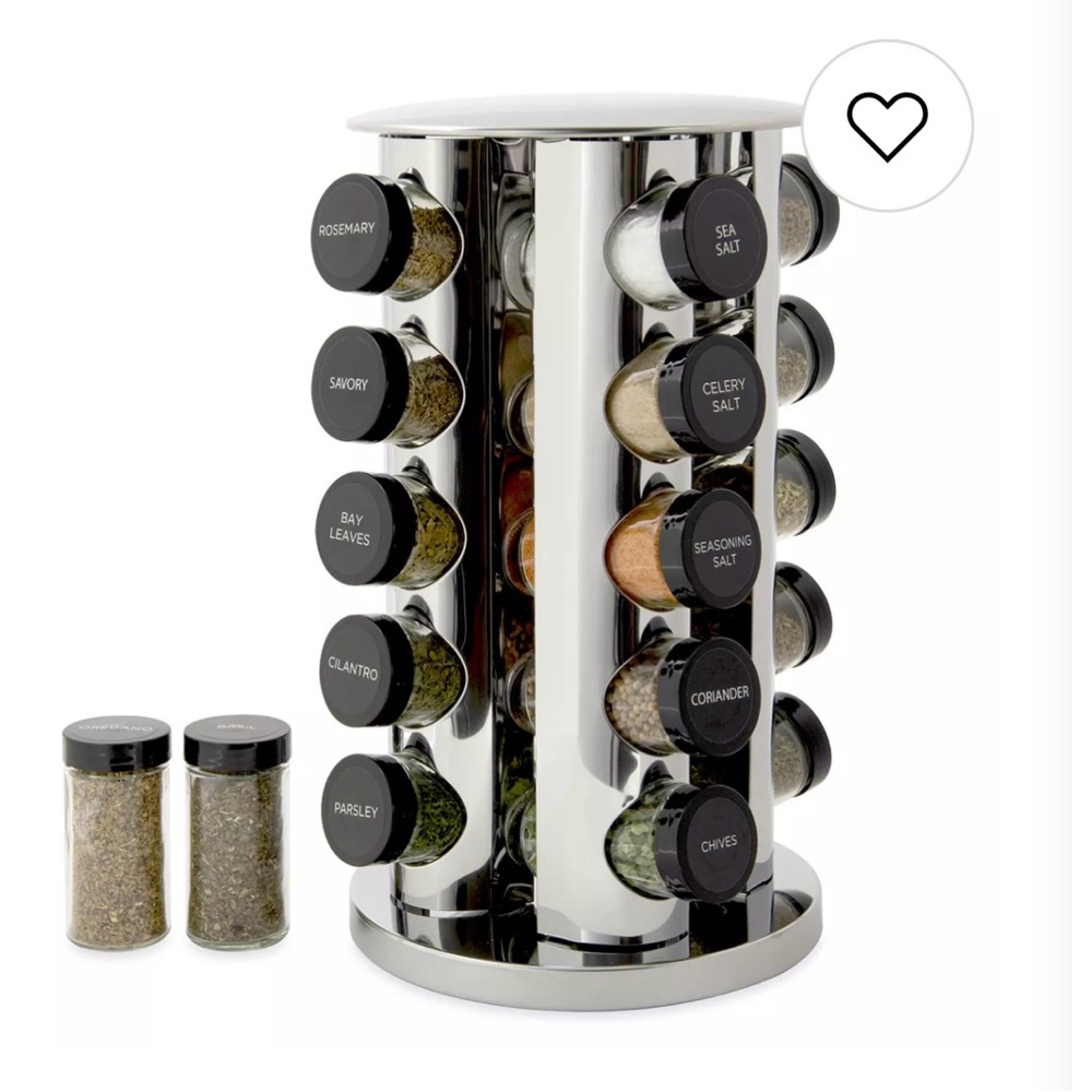 New Kammenstein 20 Stainless Steel Spice Rack Carousel Free refills X 5 years